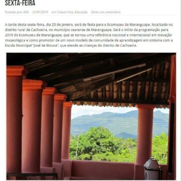 Ecomuseu de Maranguape abre sua programação para 2019 nesta sexta-feira – Agência Social de Notícias