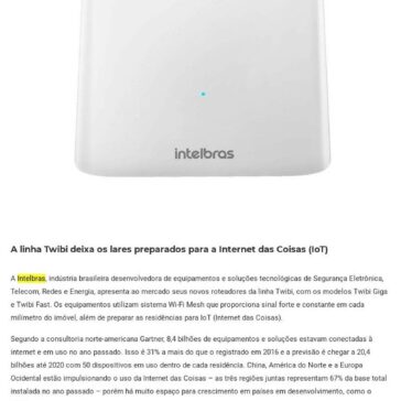 Intelbras lança roteadores com tecnologia Wi-Fi Mesh- Digital Security