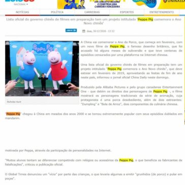 China celebra o Ano do Porco com filme de Peppa Pig – Leia Já (Ne10)
