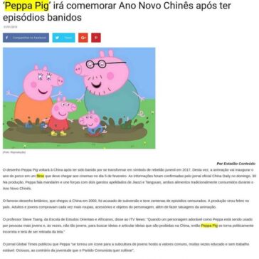 “Peppa Pig” irá comemorar Ano Novo Chinês após ter episódios banidos – A Semana News