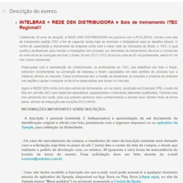 Certificação Técnica Alarmes Monitorados- Sympla