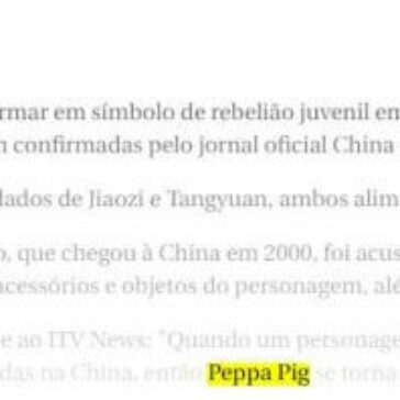 ‘Peppa Pig’ irá comemorar Ano Novo Chinês após ter episódios banidos – Diário do Grande ABC (On-line)
