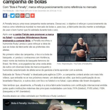 Penalty usa Hortência e bom humor em nova campanha de bolas-Maquina do Esporte