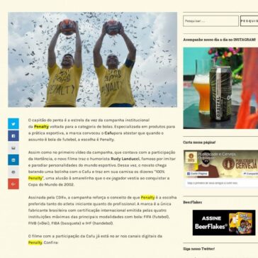 Bola é Penalty: novo vídeo da campanha tem Cafu como estrela- Publicidade e Cerveja