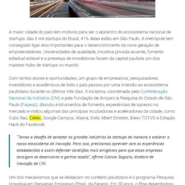 São Paulo mostra por que tem a cena de startups mais relevante do país- Agência CNI