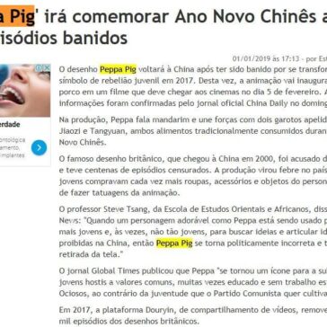 ‘Peppa Pig’ irá comemorar Ano Novo Chinês após ter episódios banidos – Diario do Sudoeste