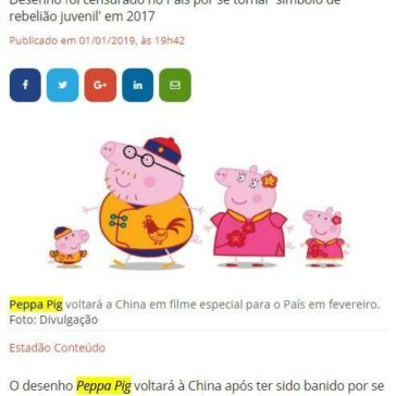Peppa Pig celebra Ano Novo Chinês após ter episódios banidos – Jornal do Commércio