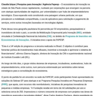 Inovação e a nova paisagem urbana de São Paulo- Plurale
