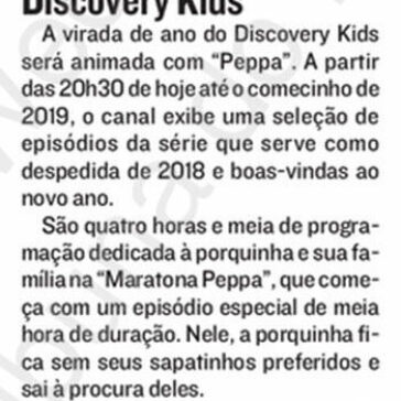 Maratona de Peppa Pig no Discovery Kids – A Tribuna