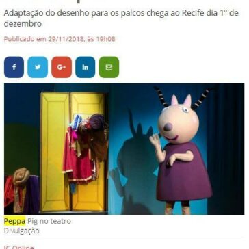Peppa Pig: espetáculo ‘Brincando de ser grande!’ é apresentado no Teatro Guararapes – JC Online
