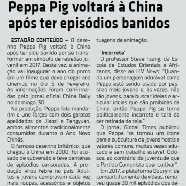 Peppa Pig voltará à China após ter episódios banidos – Amazonas em Tempo