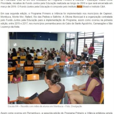 Programa une escolas e comunidade pela qualidade na educação infantil na Região de Piracicaba – Campo Grande Notícias