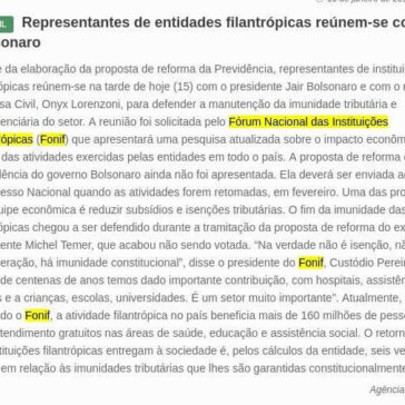 Representantes de entidades filantrópicas reúnem-se com Bolsonaro- Política Livre