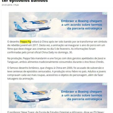 ‘Peppa Pig’ irá comemorar Ano Novo Chinês após ter episódios banidos – Dia Online