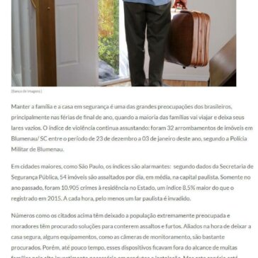 Aumento no número de furtos a residências no período de férias preocupa população -Negócios em Foco