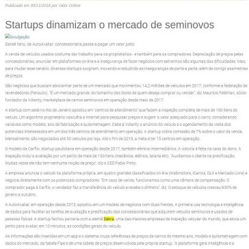 Startups dinamizam o mercado de seminovos- GS Gestão e Sustentabilidade