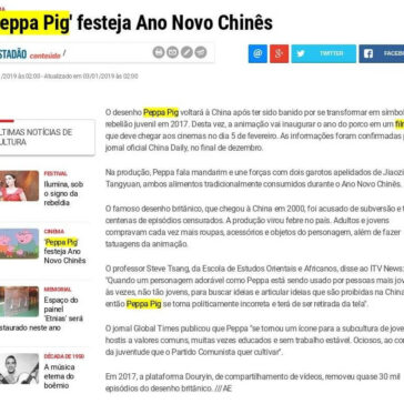 ‘Peppa Pig’ festeja Ano Novo Chinês – O Diário.com