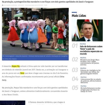 Peppa Pig irá comemorar Ano Novo Chinês após ter episódios banidos – Band