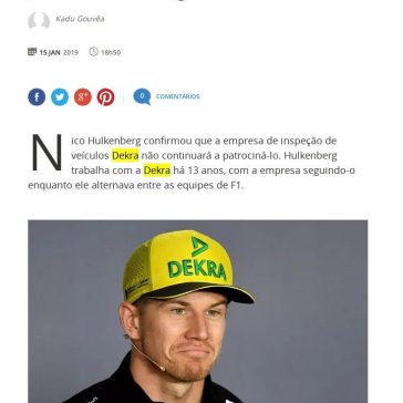 Hulkenberg e Dekra terminam parceria de longa data- Terra