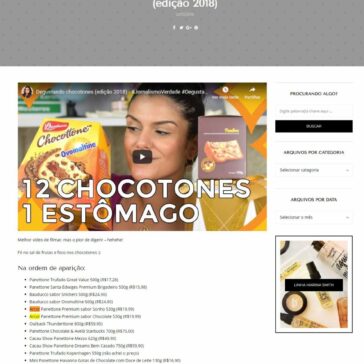 Degustando chocotones (edição 2018) – 2Beauty