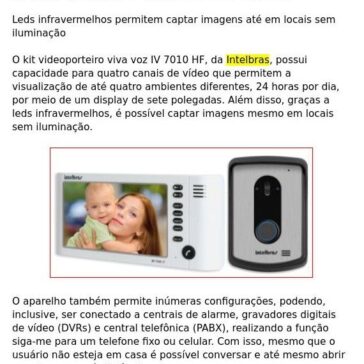 INTELBRAS TEM KIT VIDEOPORTEIRO PARA QUATRO CANAIS DE VÍDEO- Home Center View