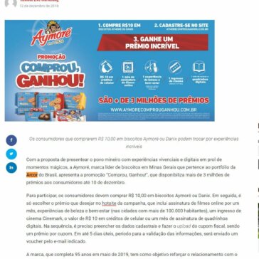 Aymoré oferece mais de 3 milhões de prêmios em Minas Gerais – Revista Live Marketing