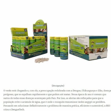 Startup lança produto que promete eliminar larva do mosquito da dengue- Sp Agora