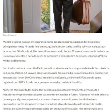 Aumento no número de furtos a residências no período de férias preocupa população- Negócios em Foco