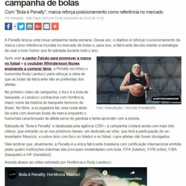 PENALTY USA HORTÊNCIA E BOM HUMOR EM CAMPANHA- Maquina do Esporte