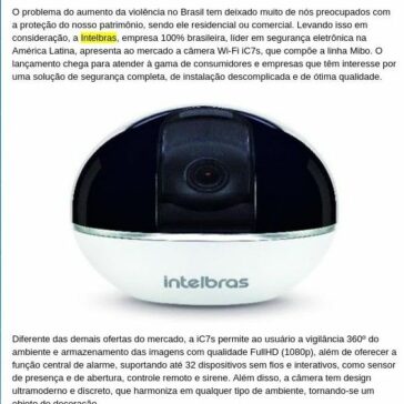 Intelbras lança câmera de segurança iC7s – AMS