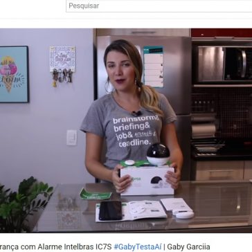 Camera de Segurança com Alarme Intelbras IC7S #GabyTestaAí | Gaby Garciia- Youtube