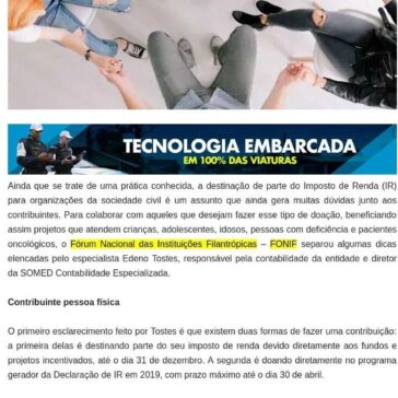 Saiba como destinar o imposto de renda para causas sociais – O Nortão Jornal