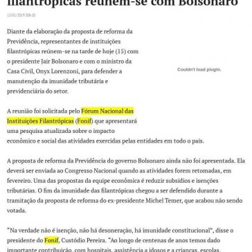 Representantes de entidades filantrópicas reúnem-se com Bolsonaro- En10