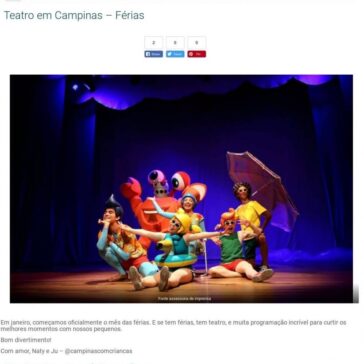 Teatro em Campinas Férias – Campinas com Crianças