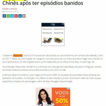 “Peppa Pig” irá comemorar Ano Novo Chinês após ter episódios banidos – Isto É (On-line)