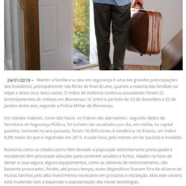 Aumento no número de furtos a residências no período de férias preocupa população-Empresa SA