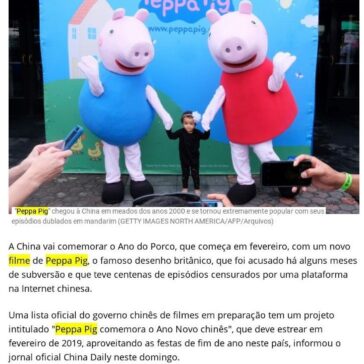 China celebra o Ano do Porco com filme de Peppa Pig – Dom Total