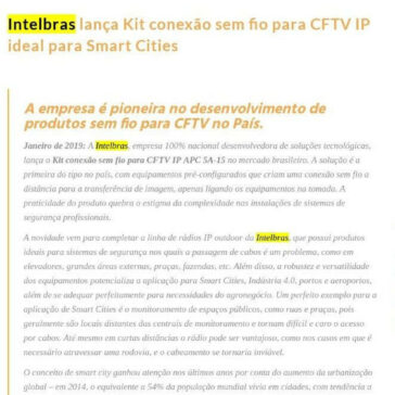 Intelbras lança Kit conexão sem fio para CFTV IP ideal para Smart Cities- MTI Tecnologia