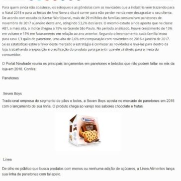 Panetones & Bebidas: os lançamentos de 2018 – Newtrade