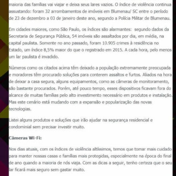 Aumento no número de furtos a residências no período de férias preocupa população- V de Vininha