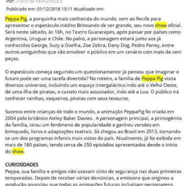 Show da Pepa: cabeça, ombro, joelho e pé – Diário de Pernambuco (Online)