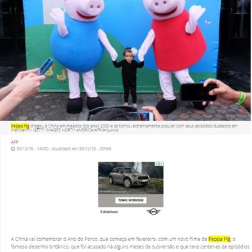 China celebra o Ano do Porco com filme de Peppa Pig – Isto É (On-line)