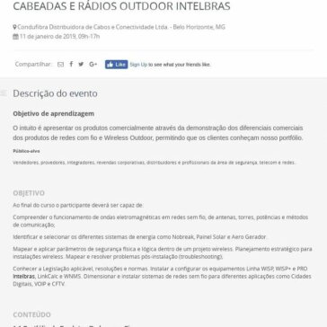 Treinamento INTELBRAS Técnico- Sympla