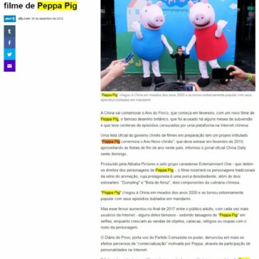 China celebra o Ano do Porco com filme de Peppa Pig – Yahoo!