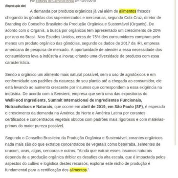 Busca por orgânicos nas gôndolas aumenta demanda da indústria por corantes naturais e certificados – CarneTec.