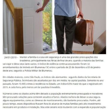 Aumento no número de furtos a residências no período de férias preocupa população -Negócios e Ideias