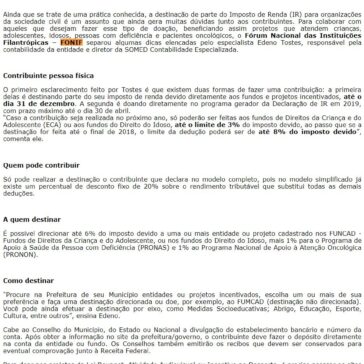 Como destinar o imposto de renda para o terceiro setor – Blog Jornal da Mulher