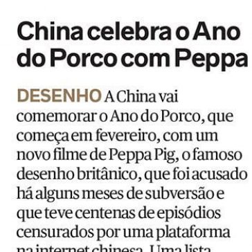China celebra o Ano do Porco com Peppa – Diário do Nordeste