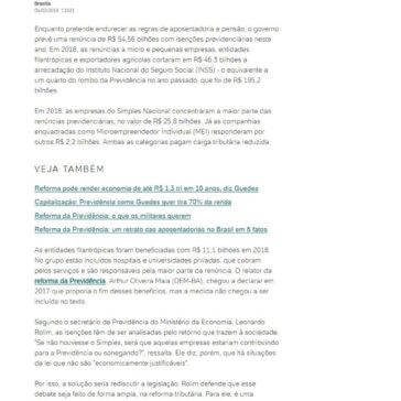 Renúncias previdenciárias vão tirar R$ 54 bi dos cofres do INSS em 2019 -Gazeta Online