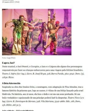 Seis peças infantis em cartaz na cidade de São Paulo – O Estado de S. Paulo (Online)